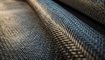 Woven Carbon Fiber Surface Texture with Side Lighting