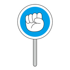 じゃんけんのグーの水色プレート