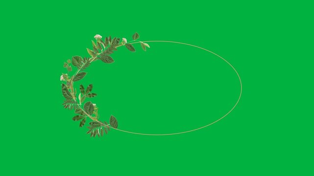 Floral Frame with copy space