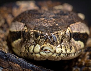 Obraz premium Close-up of a reptile with captivating eyes and detailed scales