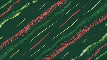 A digital planner layout featuring a dark navigation menu with modern design elements and abstract shapes