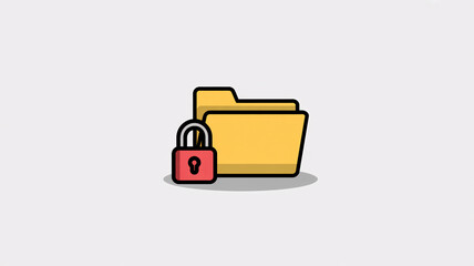 Secure file storage with locked folder for data protection