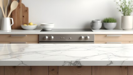 Fototapeta premium Interior View of a Modern Kitchen