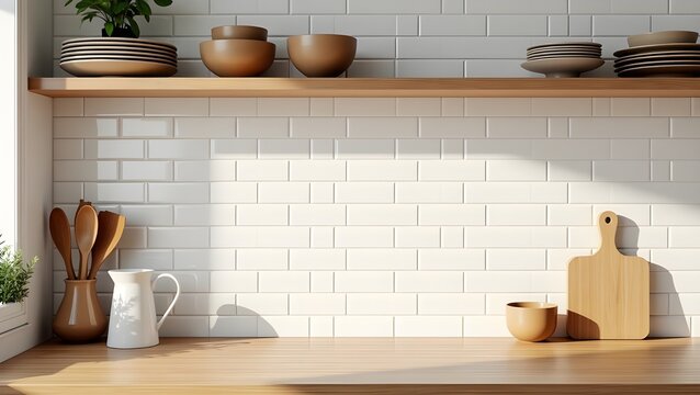 Interior View of a Modern Kitchen