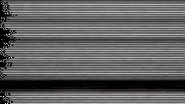 VHS static glitch transition with heavy noise and signal distortion, ideal for dramatic cuts and experimental video effects.