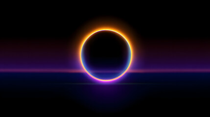 Pulsating sound waves illustrated as glowing rings expanding in cosmic space 