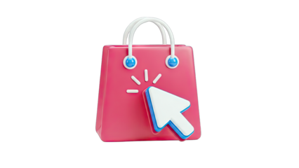 Shopping Bag Click - Online Shopping Concept