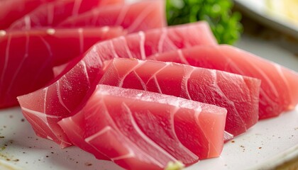 Fresh Tuna Sashimi - A Culinary Delight of the Sea.
