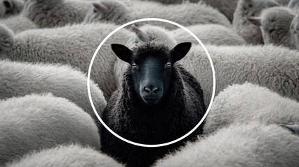 Visual Metaphor for Standing Apart and Leading Forward