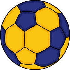 yellow soccer ball