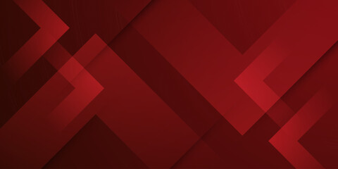 Abstract dark red futuristic background. Trendy arrow shapes pattern overlap papercut element concept design. 