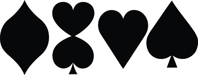 Card Suits Silhouette