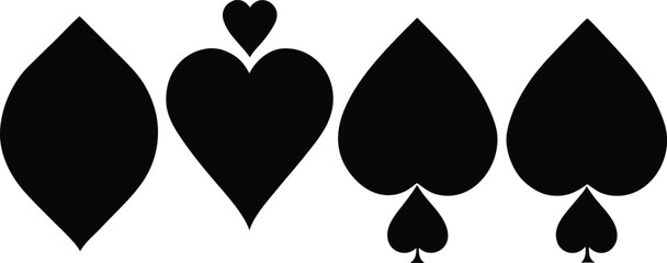 Card Suits Silhouette