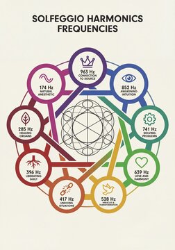 Solfeggio Frequencies Chart for Healing and Harmony 