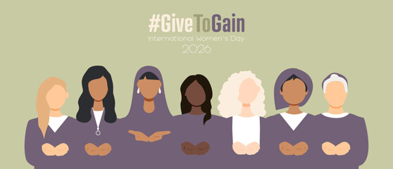 International Women's Day 2026. #GiveToGain
