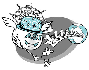 人類を率いるASI-悪い方向