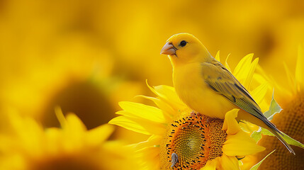 yellow wagtail on a branch