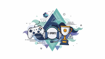Obraz premium Abstract eSports