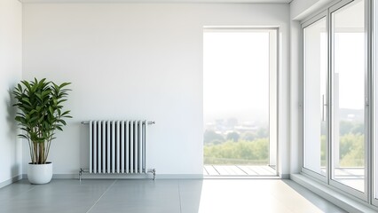 Fototapeta premium Minimal Interior Room with Window