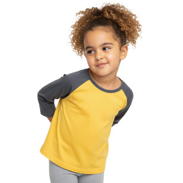 Adorable girl smiles, radiating youthful innocence