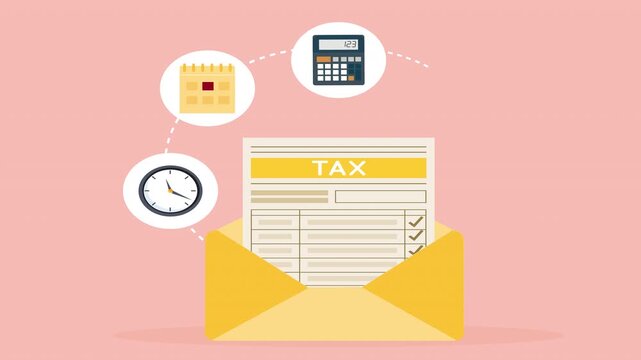 Concept tax payment. Data analysis, paperwork, financial research report and calculation of tax return. Payment of debt 