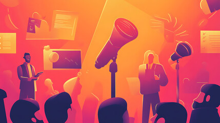 Business and sales-themed background with icons like shopping carts, money, stores, and packages. Ideal for wallpaper, presentations, marketing, and e-commerce designs.