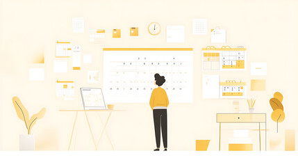 Business and sales-themed background with icons like shopping carts, money, stores, and packages. Ideal for wallpaper, presentations, marketing, and e-commerce designs.