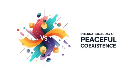 Vibrant illustration for International Day of Peaceful Coexistence
