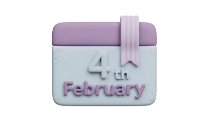 Calendar date 4th february