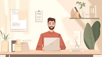 Business and sales-themed background with icons like shopping carts, money, stores, and packages. Ideal for wallpaper, presentations, marketing, and e-commerce designs.