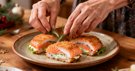 Versatile Salmon Cordon Bleu Presentation For Modern Celebrations