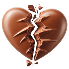 Broken Chocolate Heart png