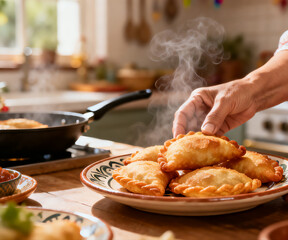 Traditional Panada Pastry Presented By Caring Hands In Home Kitchen