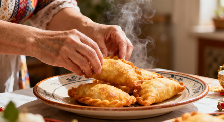 Homemade Panada Pastry Served With Love During Celebration