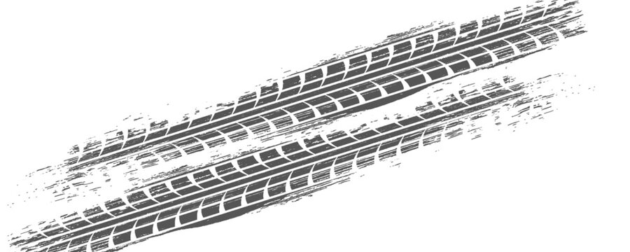 Car tread silhouette. Grunge mud splash texture Vector textured tire print. Design element.vector