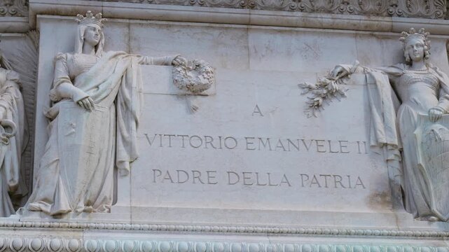 marble carvings adorn victor emmanuel ii national monument rome exquisite craftsmanship architectural detail monumental art historic landmark cultural heritage urban public space 