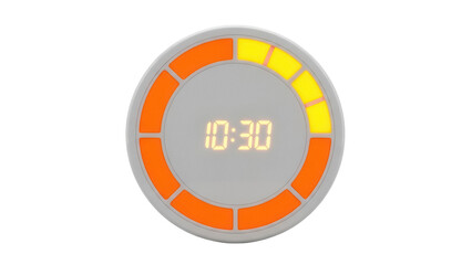 Isolated Countdown Timer Device Showing 10 30 Time Displaying on Screen for Measuring Time