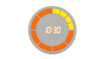 Isolated Countdown Timer Device Showing 10 30 Time Displaying on Screen for Measuring Time
