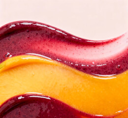 Abstract smoothie flow creates vibrant modern background with dynamic visual harmony