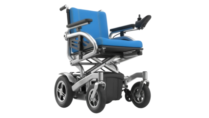 Isolated motorized wheelchair for adults and seniors with mobility problems and disabilities