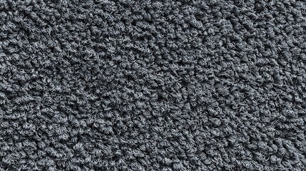 Fototapeta premium Detailed close up of dark grey tightly curled fabric texture.