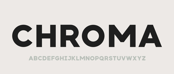 Bold font alphabet modern strong design. Bold heavy black design typeface