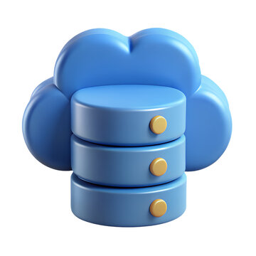 3d server database icon stacked rounded units