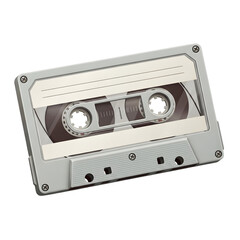 Obraz premium Retro cassette tape on black background