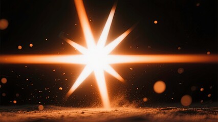 Abstract cosmic explosion of vibrant light with radiating beams and energy in a colorful and dynamic galactic concept for space, AI Generative