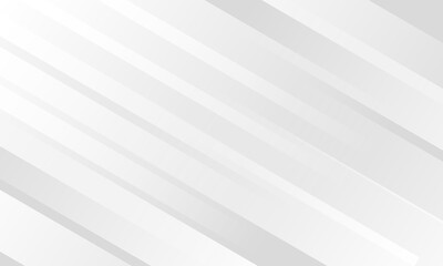 Minimalist white abstract background with clean diagonal stripes and light gray geometric gradient architectural design.