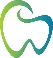  tooth dental icon vector logo symbol