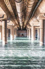 under a bridge in Valencia 