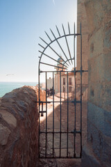 View of the lighthouse from the door