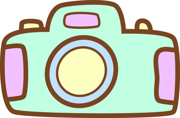 cute camera  and recolorable